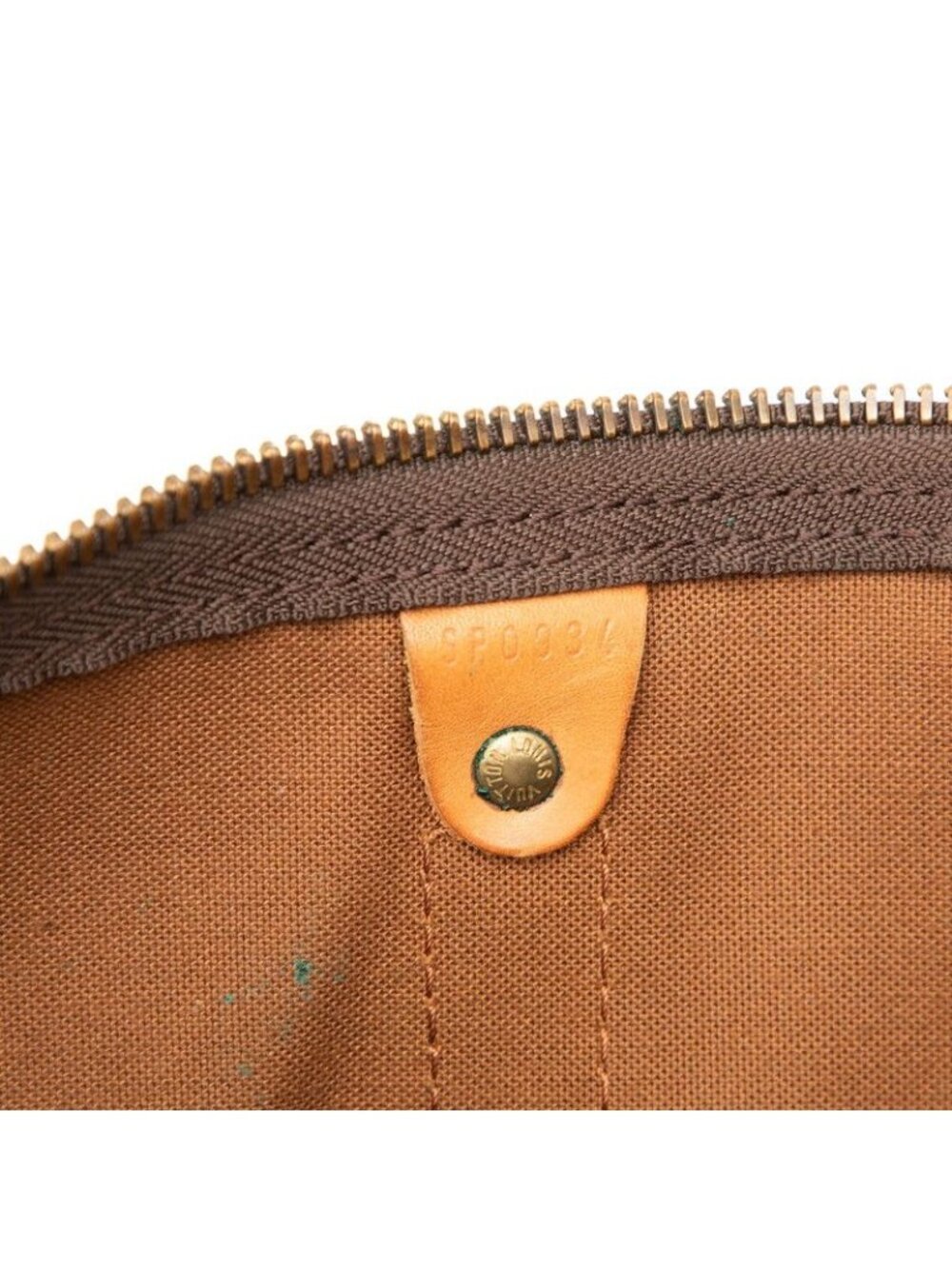 Louis Vuitton Monogram Keepall 45 Boston Bag Brown Leather - Picture 7 of 7